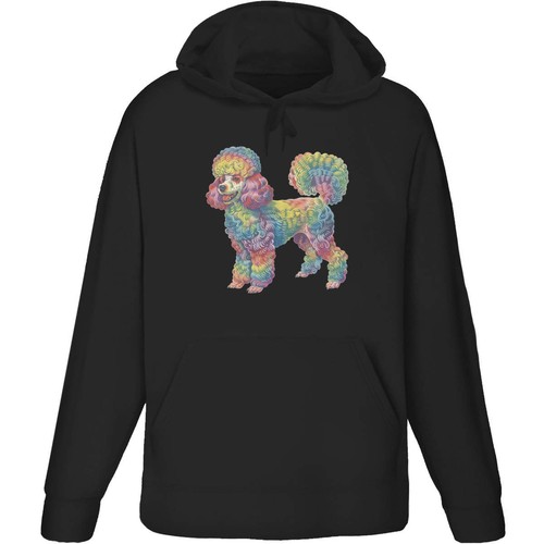 Rainbow poodle adult hoodie - poodle',
