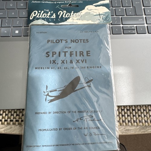 Pilot notes for spitfire - pilot’s,