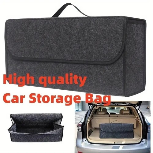 Grey car boot organiser felt - boot,