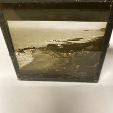 Magic Lantern Victorian Glass Square Antique Photo Steephill Cove Ventnor (1072)