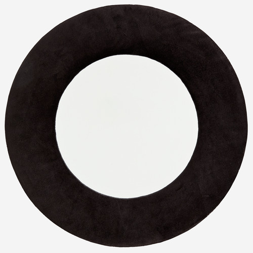 Velvet framed round wall - velvet,