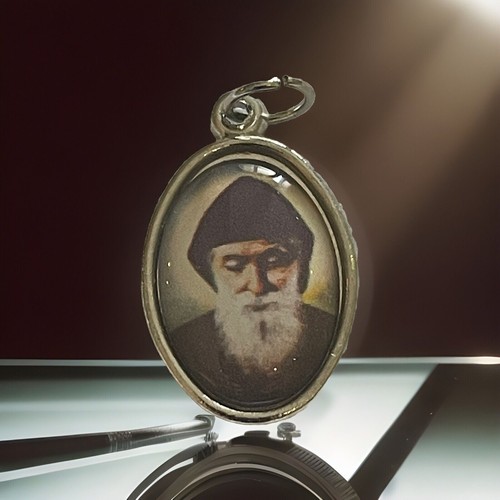 Saint charbel pendant made - saint, in