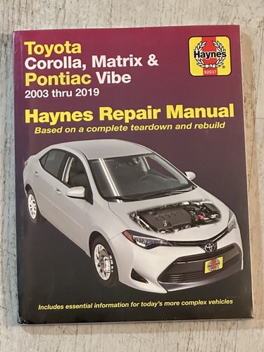 New haynes manual - new, 92037
