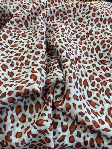 Metre printed chiffon fabric - 3,