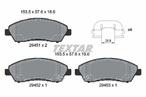Brake pad set disc - pad,