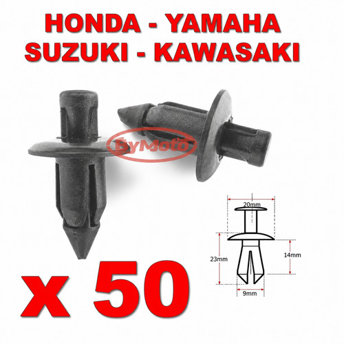 50x plastic rivet bike fairing - rivet,