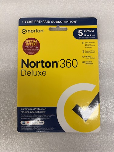 Norton 360 deluxe 2026 - deluxe, 5