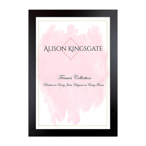 Sleek black 12x8 picture frame - picture,
