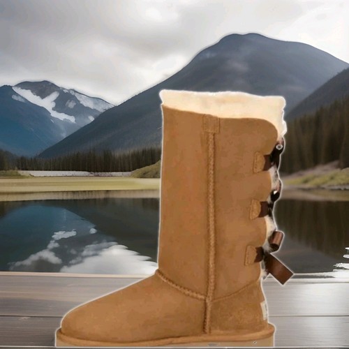 Suede tall boots - tall, bow