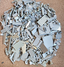 500g 1/2KG Light Grey Lego Genuine Mixed Bricks/Tiles, MOC, Star Wars, City