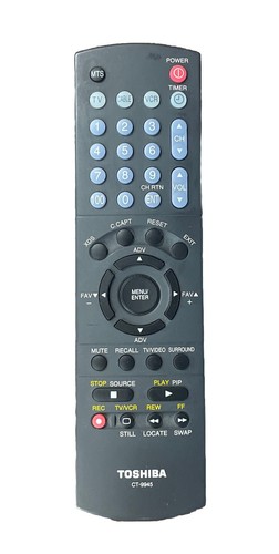 Toshiba 9945 remote - toshiba, ct-9945