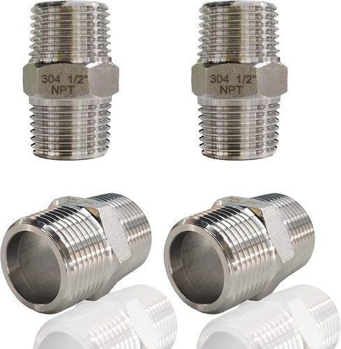 4pcs hex nipple male x - nipple,