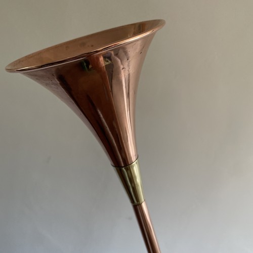 Vintage copper carriage horn - copper,