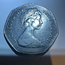  RARE  1979 Britannia Old Large   50p Fifty Pence 50 Coin Circulated Elizabeth