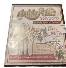 Shabby chic SONGBIRD Debbi Moore Designs paper craft Cd Rom Vgc