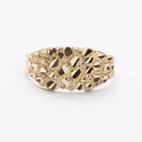 Solid 10k gold - solid, nugget
