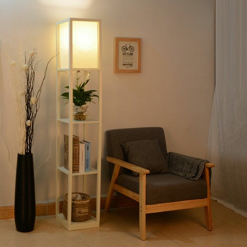 Led wooden floor lamp standard - led,