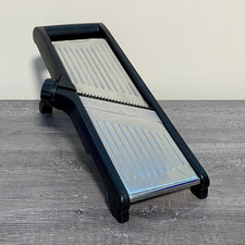 Adjustable Mandoline Food Slicer Mandolin Kitchen Slicer Stainless Steel Black