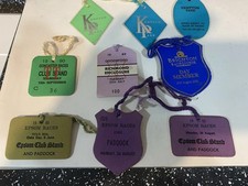 Kempton,Doncaster,Goodwood,Brighton,Epsom,Doncaster Old Horse Racing Badges X 9