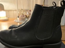 F & F black flat faux leather