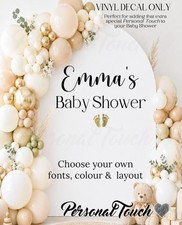 Personalised Baby Shower Vinyl