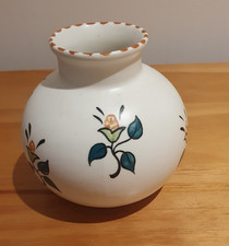 Pretty Poole Pottery Small Vase Vintage English Floral Excellent Condition 10cm