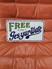 Enamel Advertising Sign