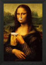 Mona Lisa Funny Framed Wall