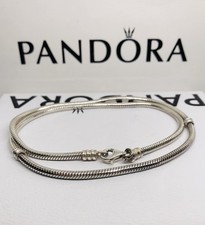 Pandora Charm Necklace Lobster Clasp Snake Chain Genuine ALE 925 590703HV 46cm