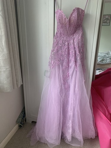 Prom dress lilac lace - dress,