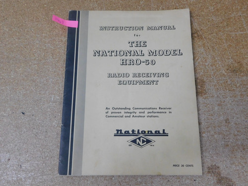 National hro radio - national, hro-50
