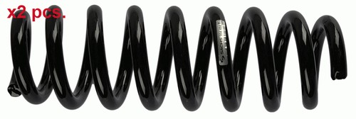Pcs rear coil springs - x2,