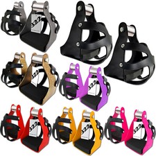 Adult Endurance Trail Stirrups With Cage Horse Saddle Aluminum + Neoprene Case 