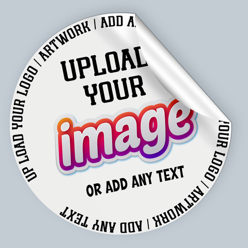 Personalised round printed - personalised,