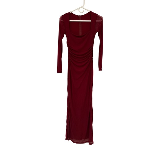 Boriflors burgundy mesh ruched - boriflors,