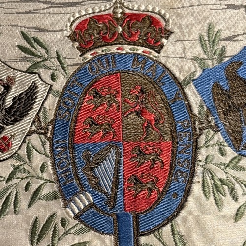 Victorian silk souvenir - victorian,