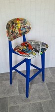 Marvel Comic Decorated Bar/ Kitchen Stool, Chair. Hulk Thor Spiderman Ironman