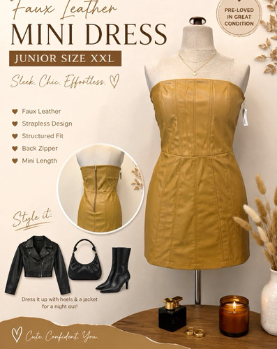 Zara tan faux - zara, leather