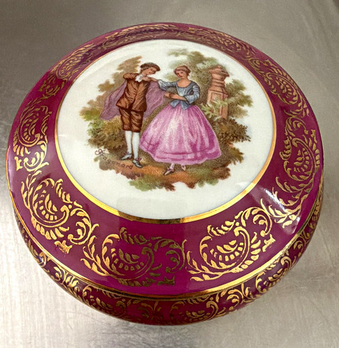 Limoges porcelain lidded - limoges,