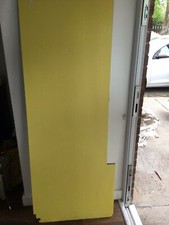 Original 1950s Bright Yellow Formica,worktop.length 61”x21  1/2” Wide