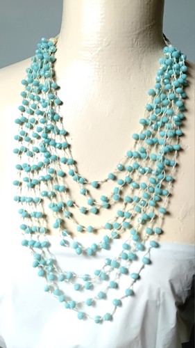 Multi strand light blue - multi,