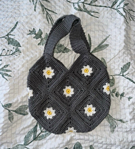Crochet shoulder bag - shoulder,