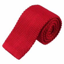 Red Knitted Tie Top Quality