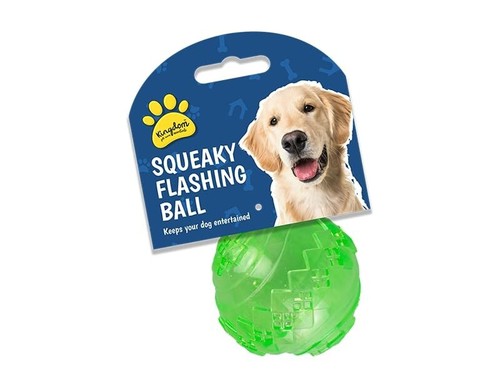 Flashing dog ball - with, leds