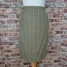 Vintage DAKS Skirt 12 14 Brown