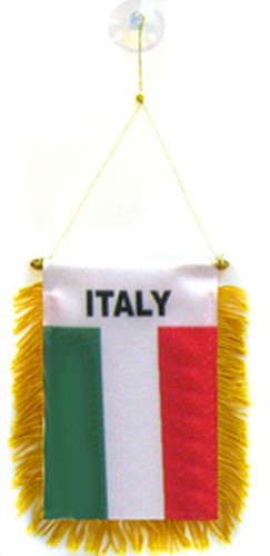 Italy italian mini banner flag - italy,