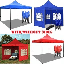 2X2m 3x3m Heavy Duty Metal Pop-up Gazebo Marquee  Waterproof Garden Party Canopy