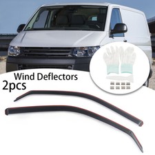 Wind Deflectors 2pc Tinted For VW Transporter T5/T6/T6.1 2003-onwards 2 Door Van