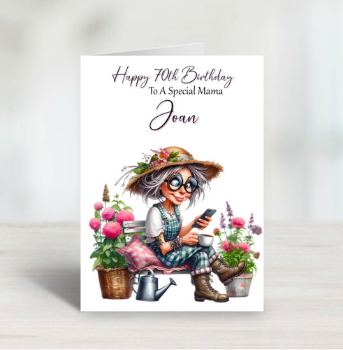 Personalised birthday card - personalised,
