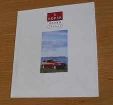 Rover Metro Cabriolet Brochure